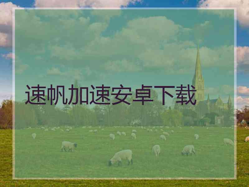 速帆加速安卓下载