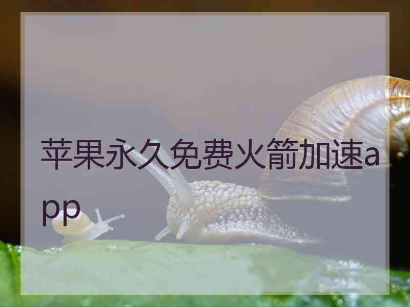 苹果永久免费火箭加速app