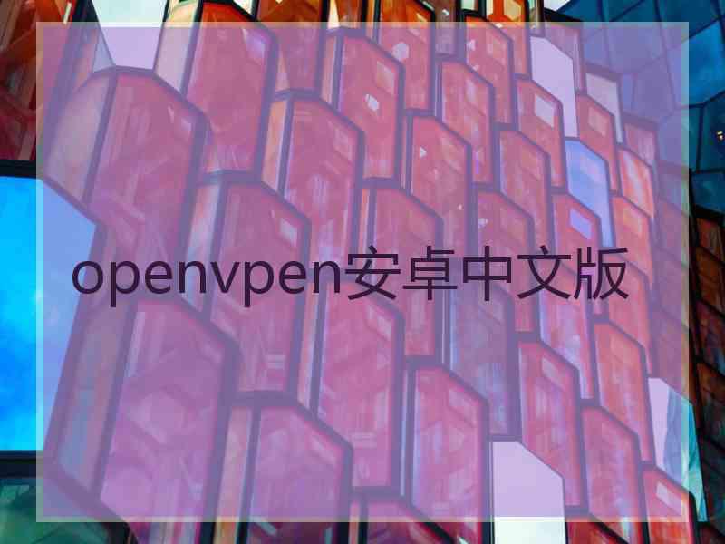 openvpen安卓中文版