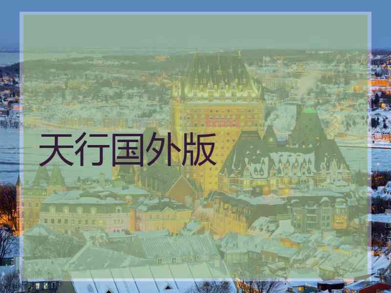 天行国外版