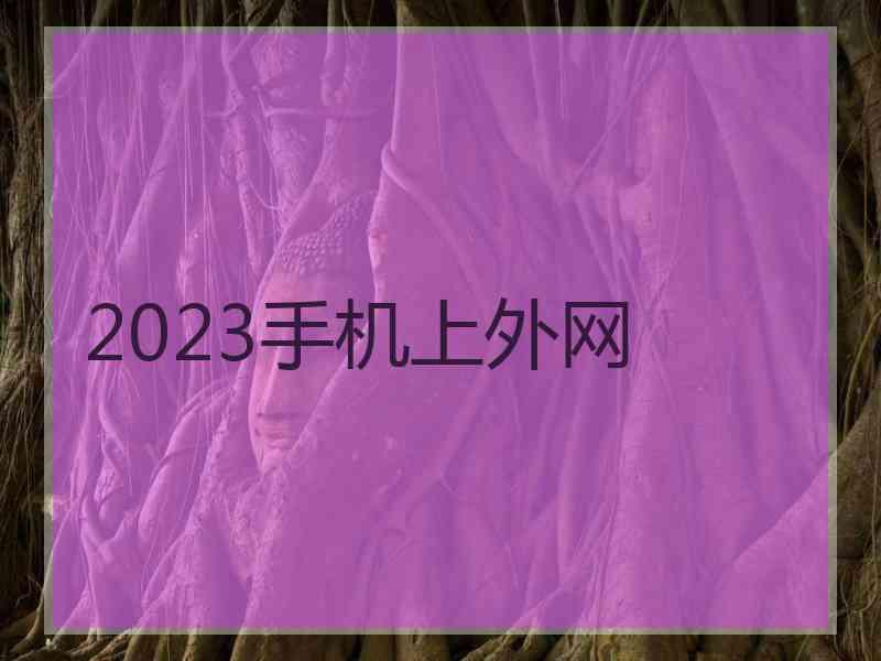 2023手机上外网