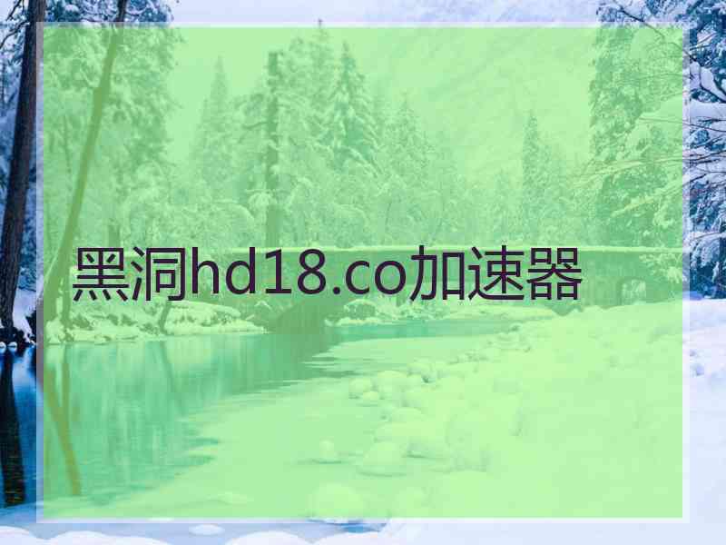 黑洞hd18.co加速器