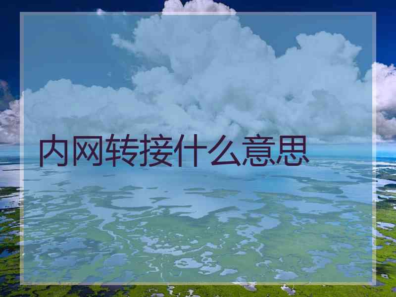 内网转接什么意思
