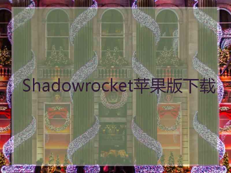 Shadowrocket苹果版下载