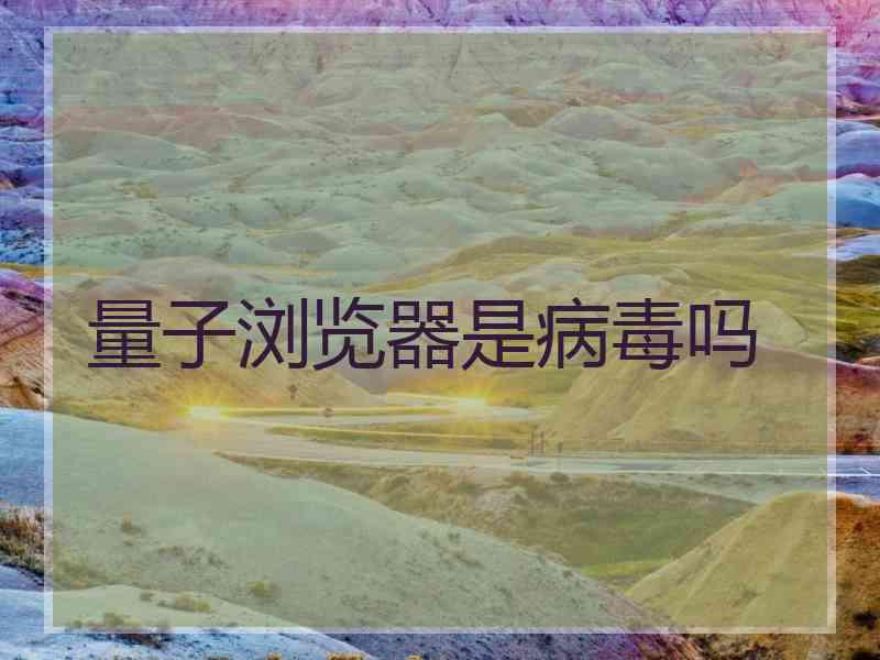 量子浏览器是病毒吗