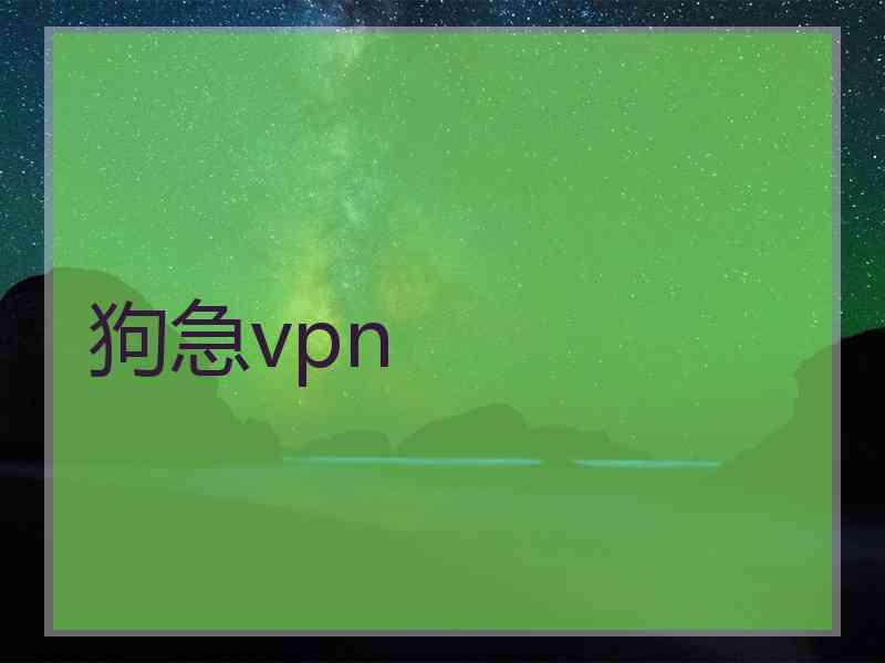 狗急vpn