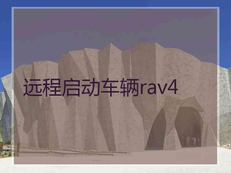 远程启动车辆rav4