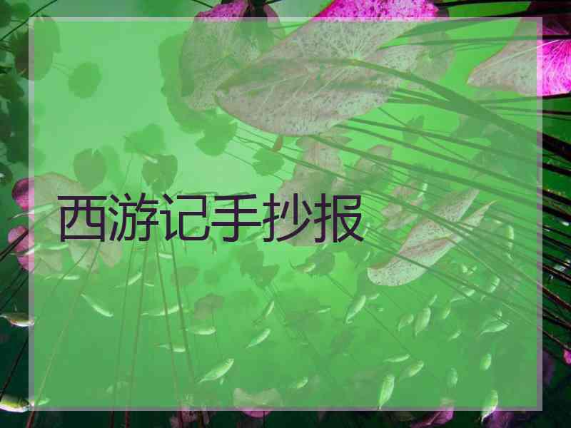 西游记手抄报