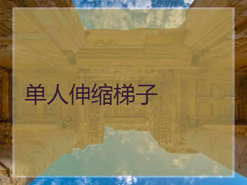 单人伸缩梯子