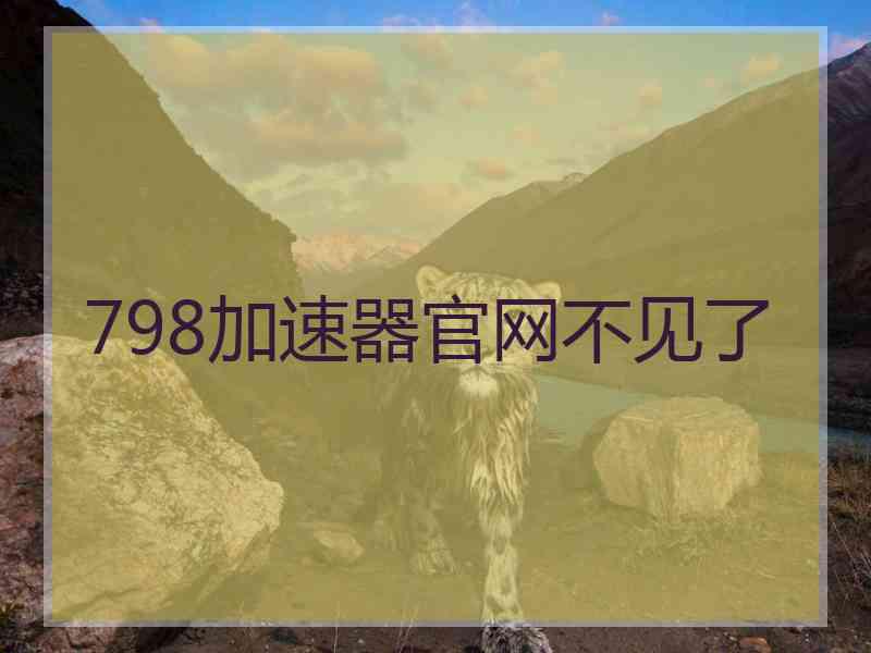 798加速器官网不见了