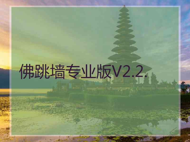 佛跳墙专业版V2.2.