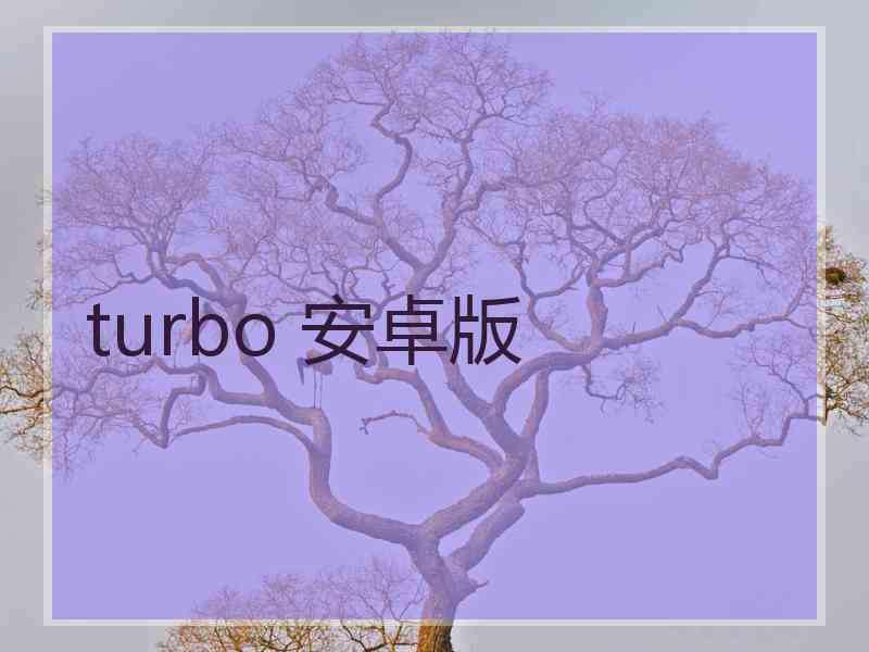 turbo 安卓版