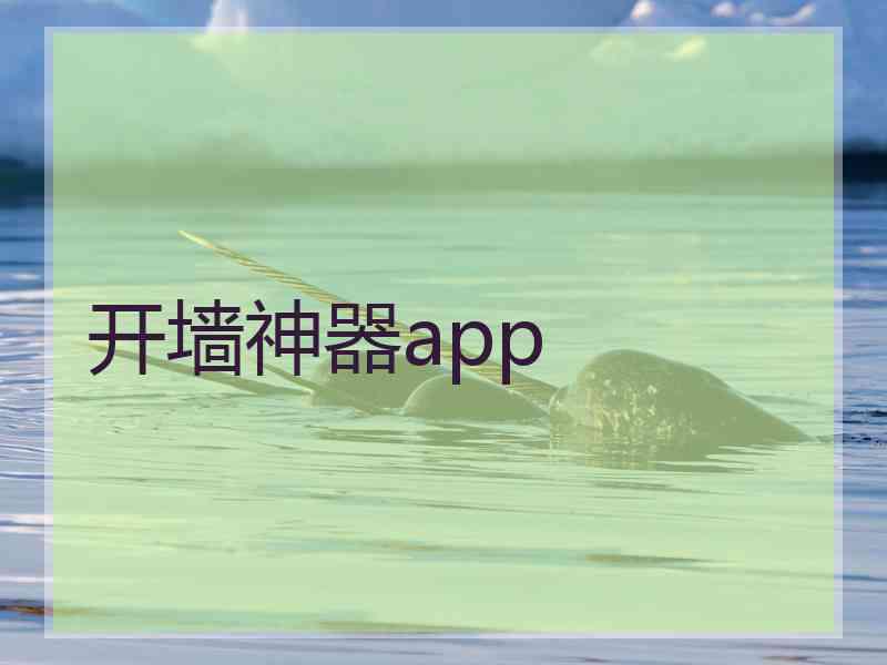 开墙神器app