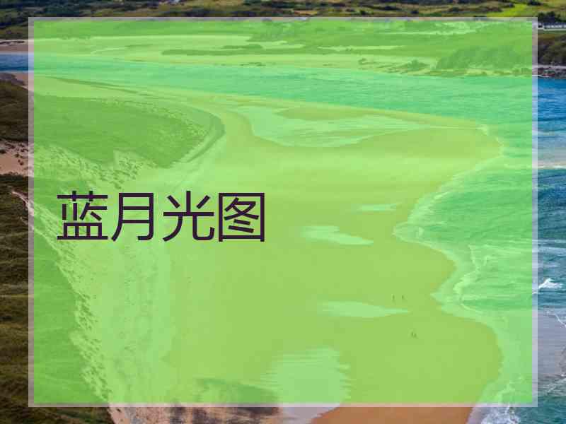 蓝月光图