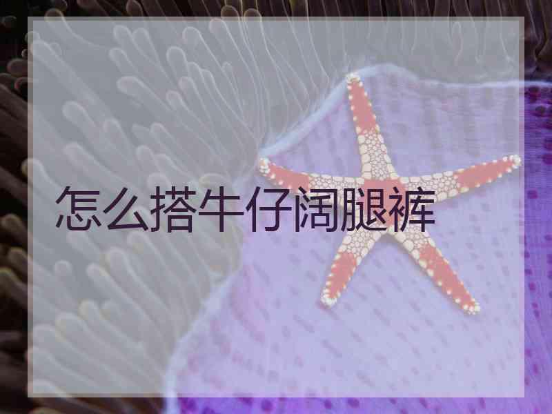 怎么搭牛仔阔腿裤