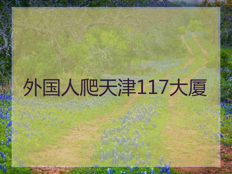 外国人爬天津117大厦