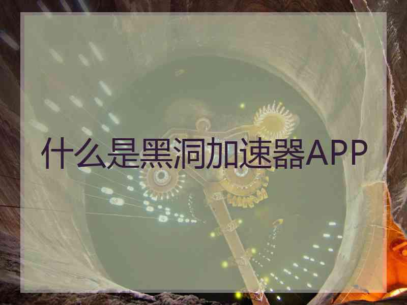 什么是黑洞加速器APP