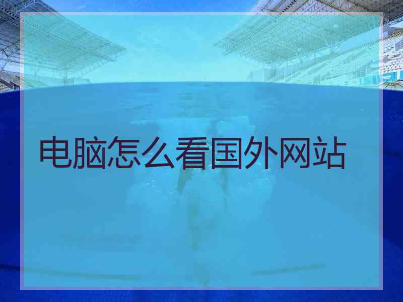 电脑怎么看国外网站
