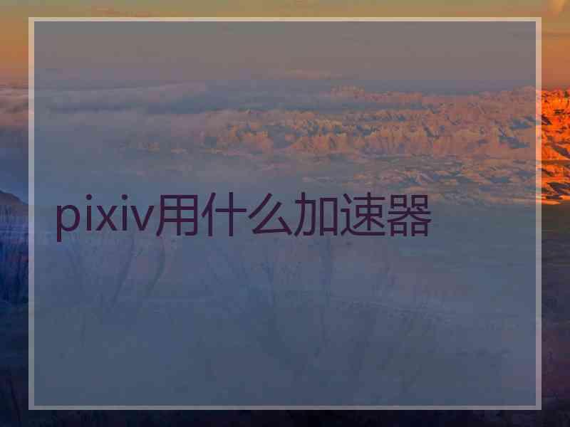 pixiv用什么加速器