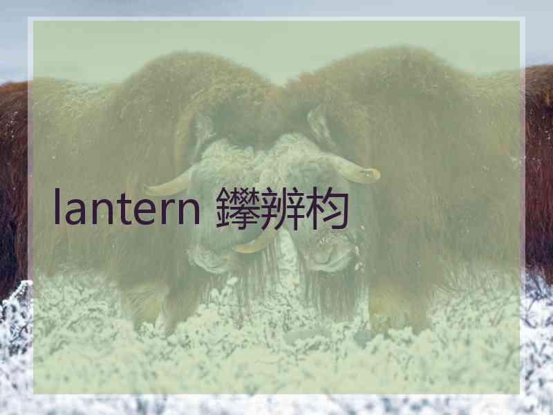 lantern 鑻辨枃
