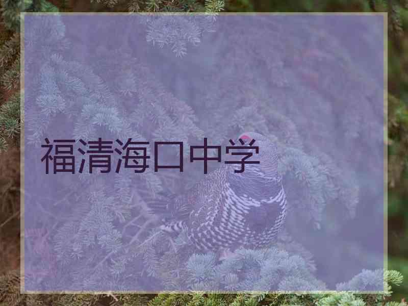 福清海口中学