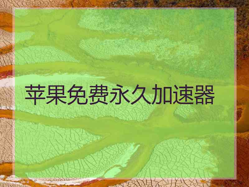 苹果免费永久加速器
