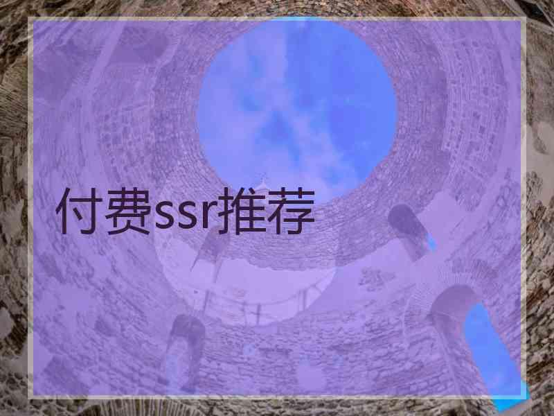 付费ssr推荐