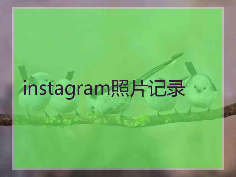 instagram照片记录