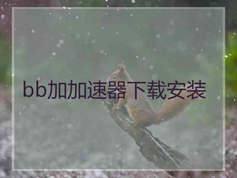 bb加加速器下载安装