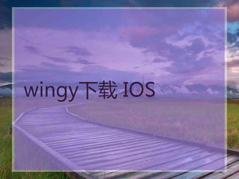 wingy下载 IOS