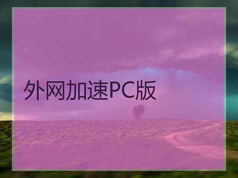 外网加速PC版