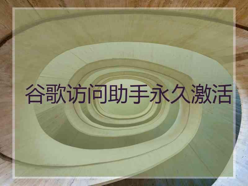 谷歌访问助手永久激活