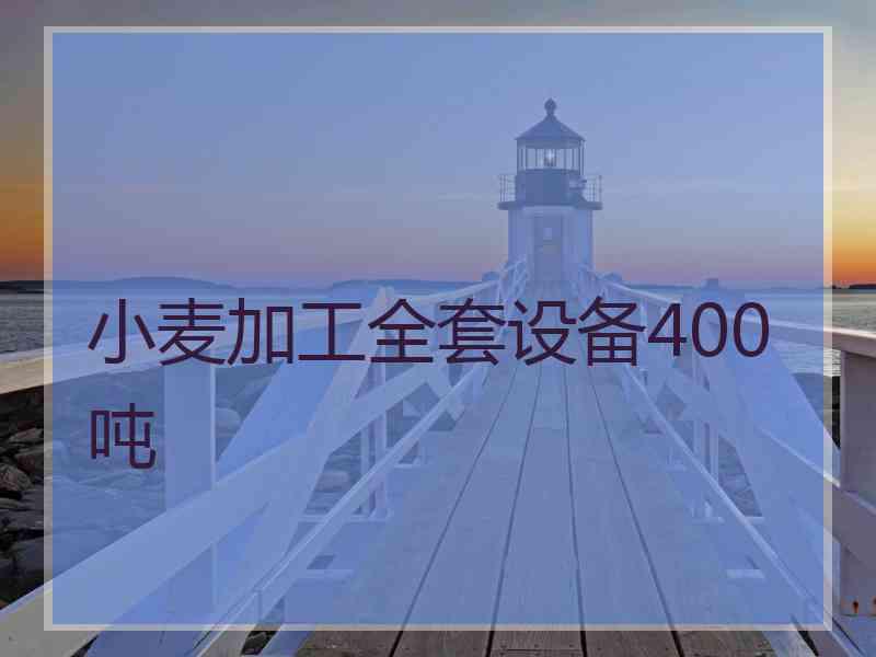 小麦加工全套设备400吨