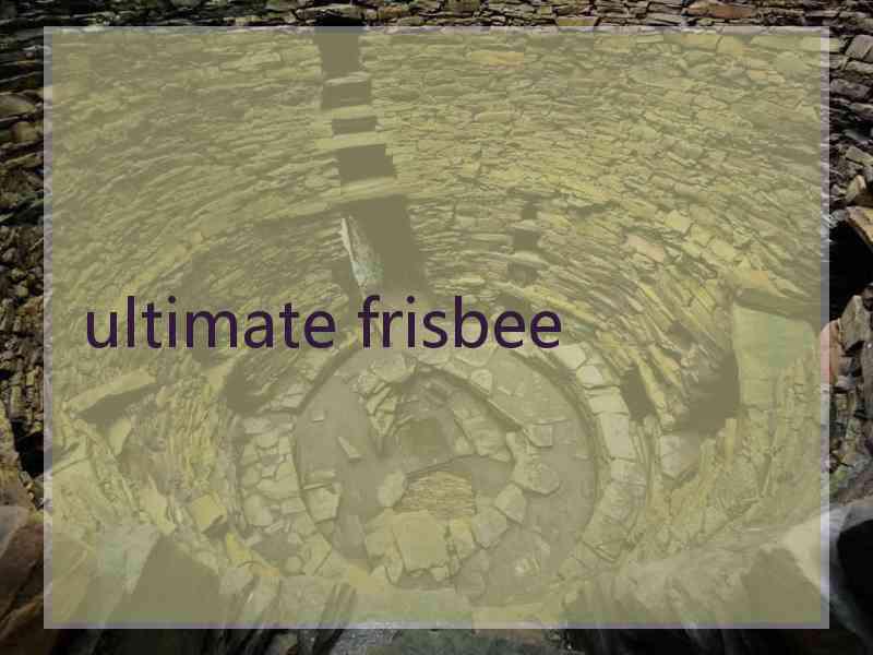 ultimate frisbee