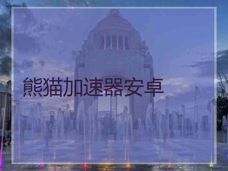 熊猫加速器安卓