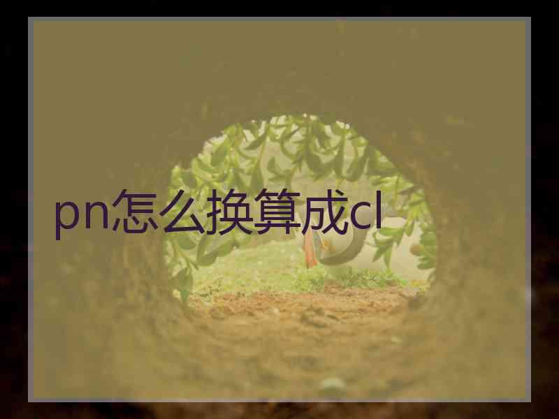 pn怎么换算成cl