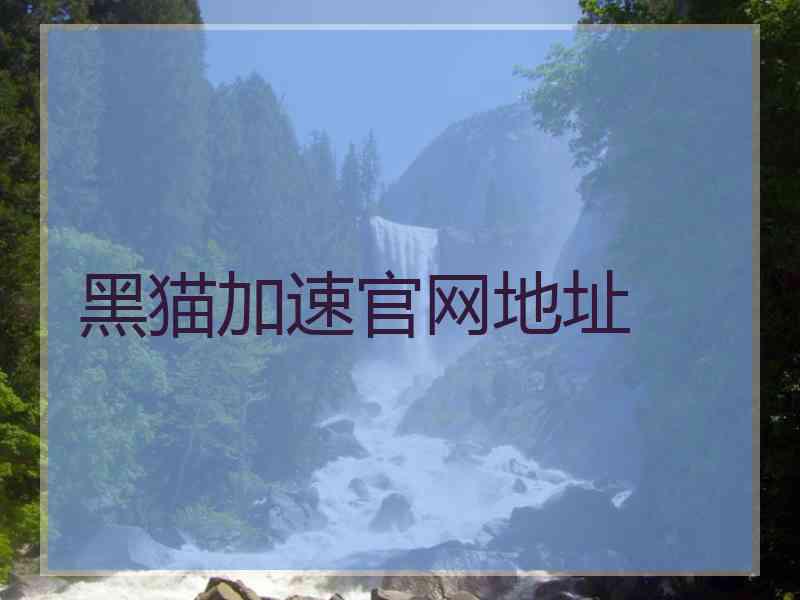 黑猫加速官网地址