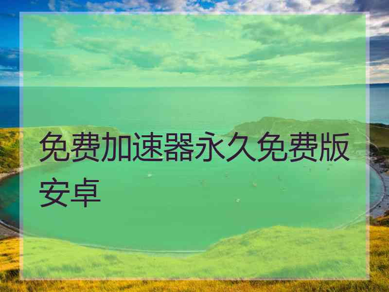 免费加速器永久免费版安卓