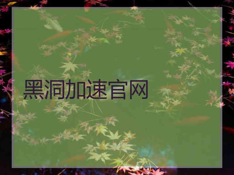 黑洞加速官网