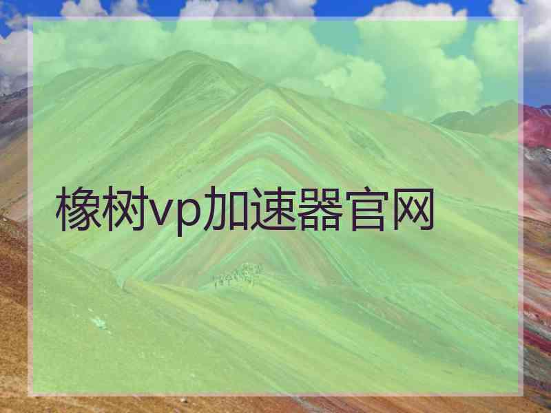 橡树vp加速器官网