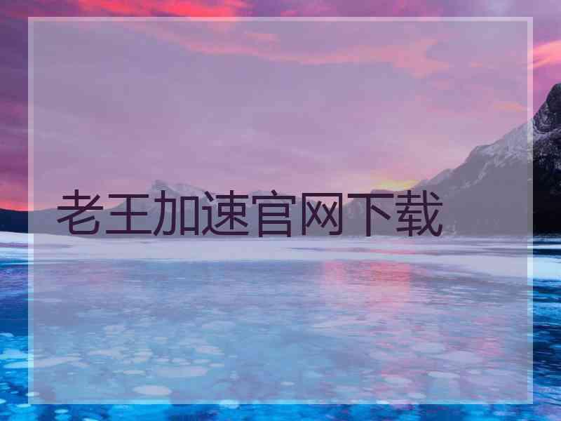 老王加速官网下载