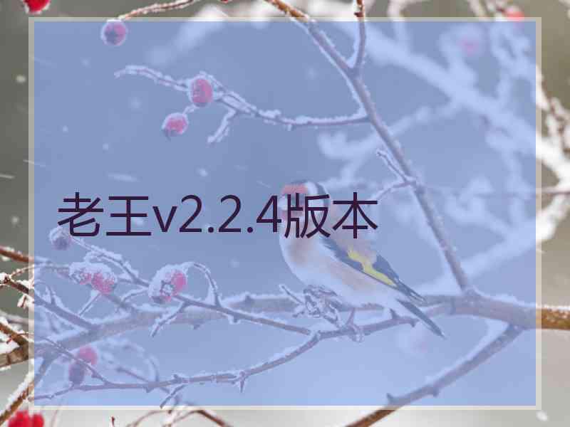 老王v2.2.4版本