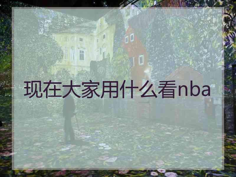 现在大家用什么看nba