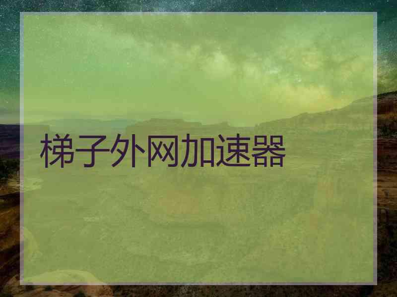 梯子外网加速器