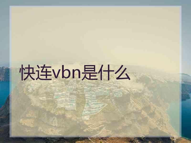 快连vbn是什么
