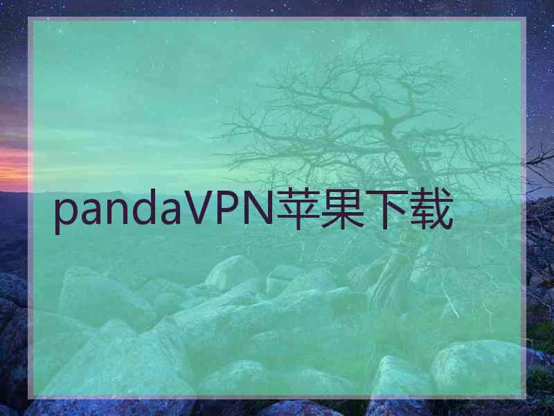 pandaVPN苹果下载