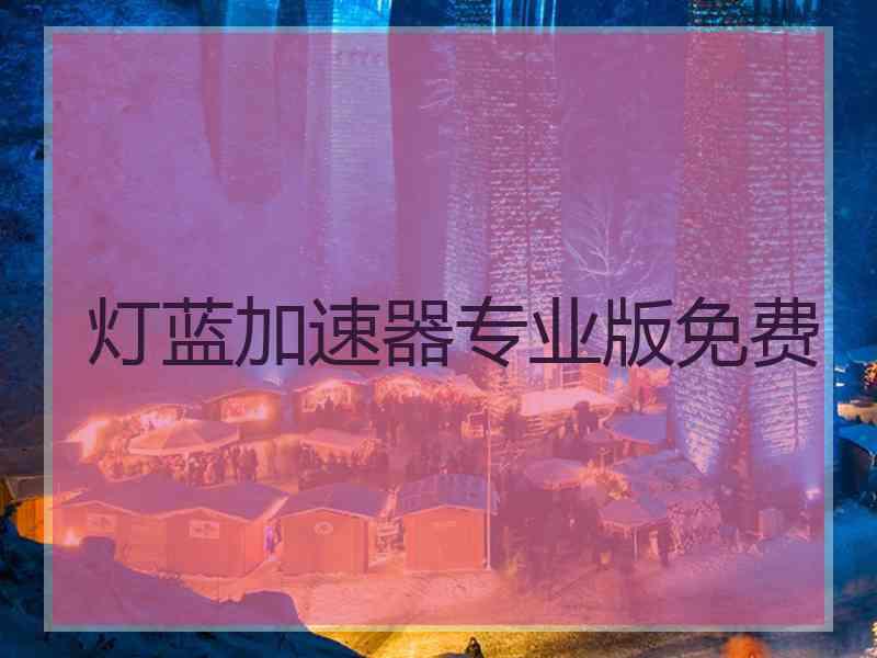 灯蓝加速器专业版免费