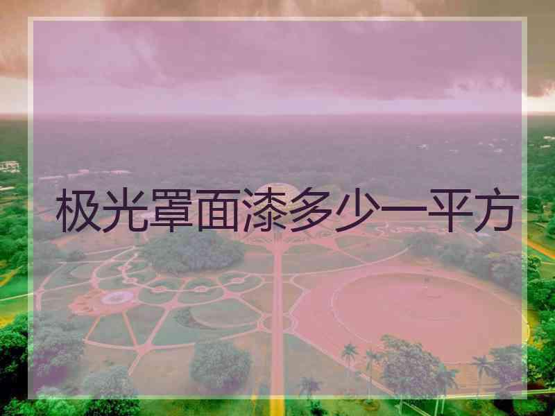 极光罩面漆多少一平方