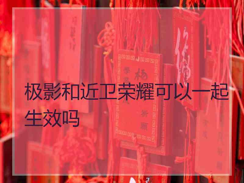极影和近卫荣耀可以一起生效吗
