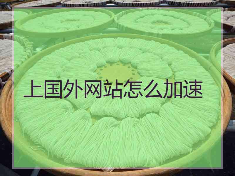上国外网站怎么加速